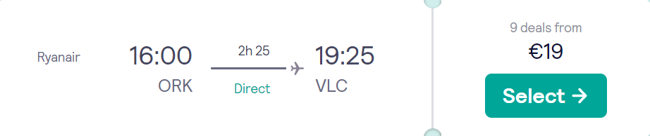 cheap flights to Spain