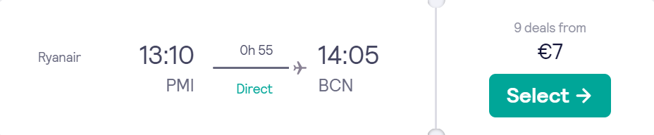 cheap flights to Spain