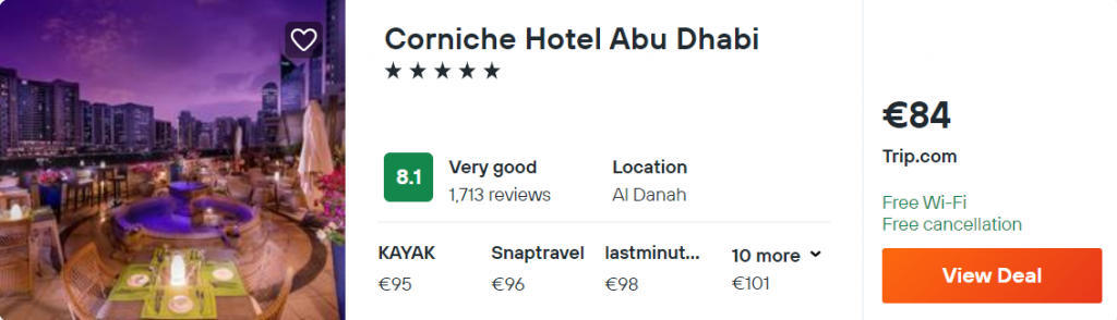 Corniche Hotel Abu Dhabi