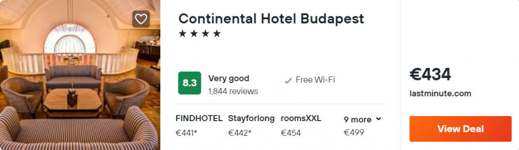 Continental Hotel Budapest
