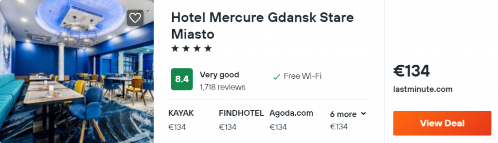 Hotel Mercure Gdansk Stare Miasto