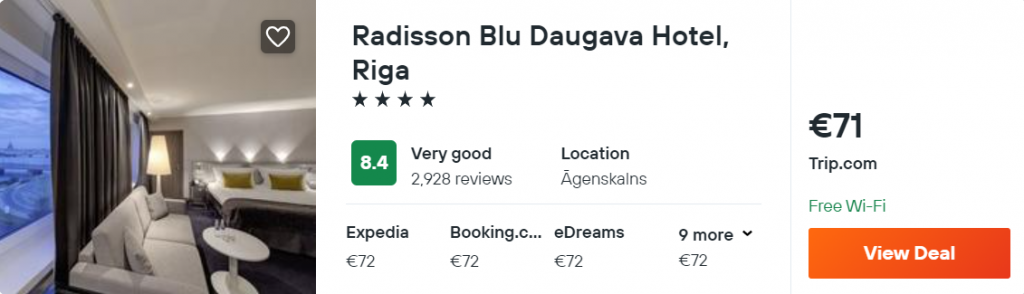 Radisson Blu Daugava Hotel, Riga