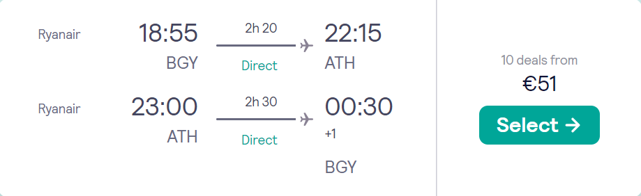 cheap flights to Greece