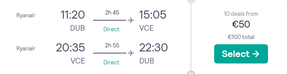 cheap flights to Italy