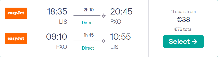 cheap flights to Portugal