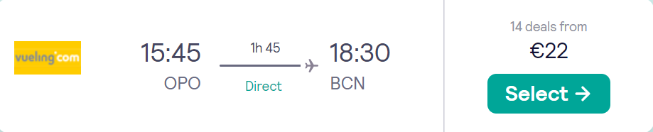 cheap flights to Spain