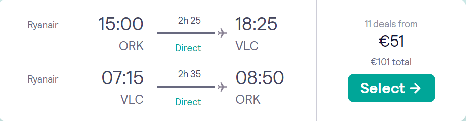 cheap flights to Spain
