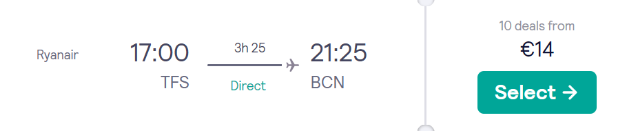 cheap flights to Spain