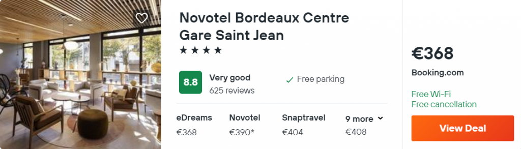Novotel Bordeaux Centre Gare Saint Jean