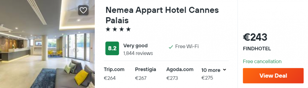 Nemea Appart Hotel Cannes Palais