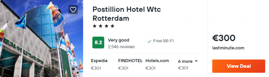 Postillion Hotel Wtc Rotterdam