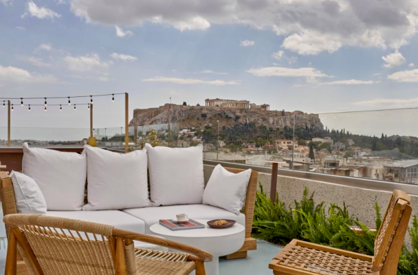 Athens view from hotel