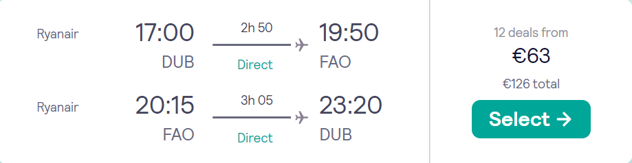 cheap flights to Portugal