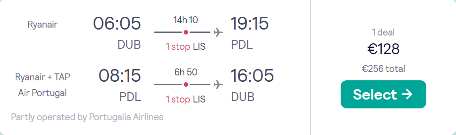 cheap flights to Portugal