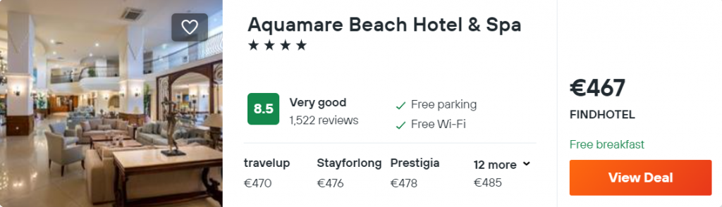 Aquamare Beach Hotel & Spa