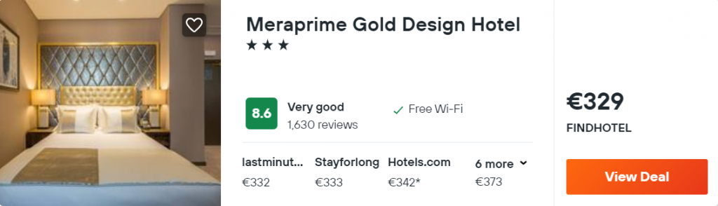 Meraprime Gold Design Hotel