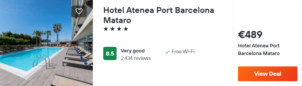 Hotel Atenea Port Barcelona Mataro