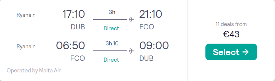 cheap flights to Italy