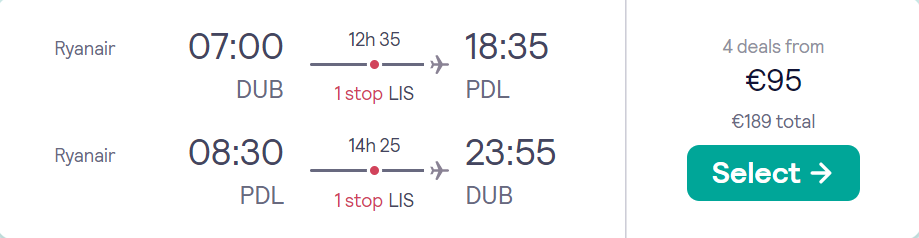 cheap flights to Portugal