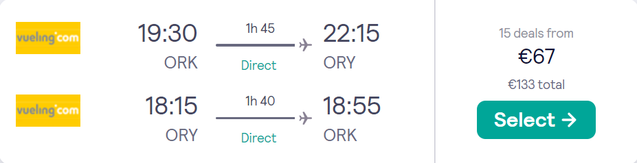 cheap flights to France