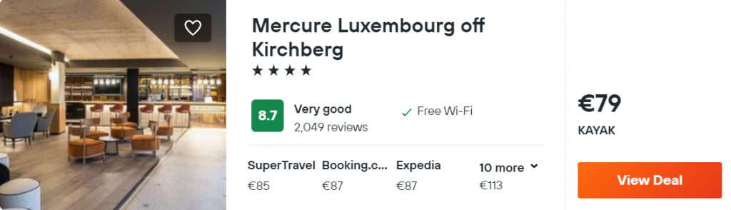 Mercure Luxembourg off Kirchberg