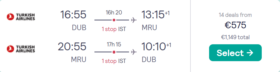 cheap flights to Mauritius