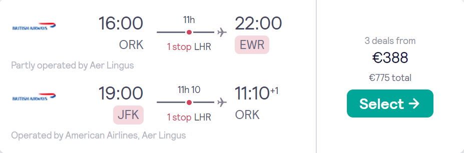 cheap flights to US