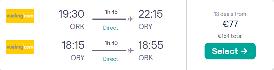 cheap flights to France