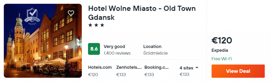 Hotel Wolne Miasto - Old Town Gdansk