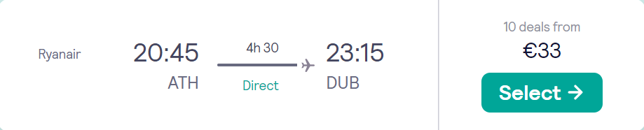 cheap flights to Ireland