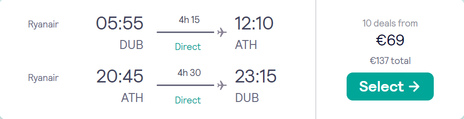 cheap flights to Greece