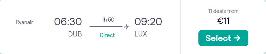 cheap flights to Luxembourg