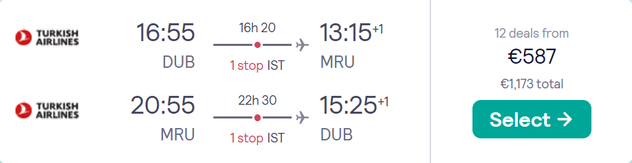 cheap flights to Mauritius