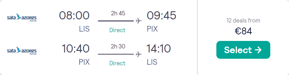cheap flights to Portugal