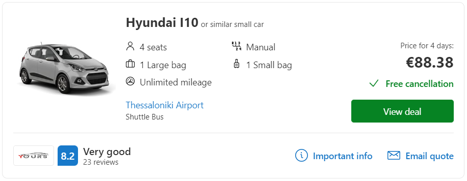 cheap car
