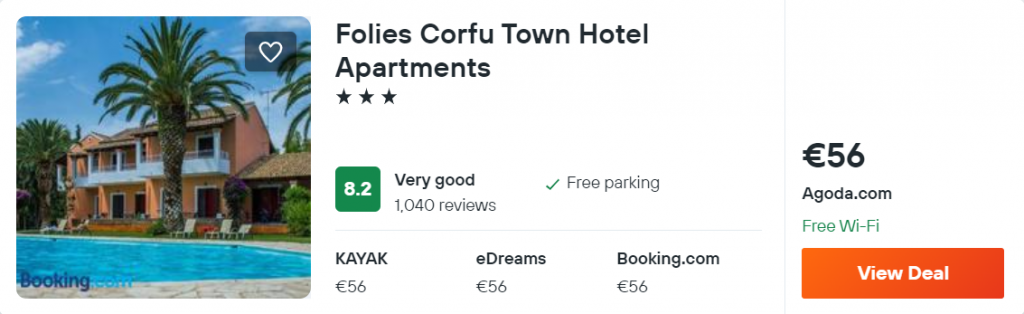 Folies Corfu Town Hotel Apartments