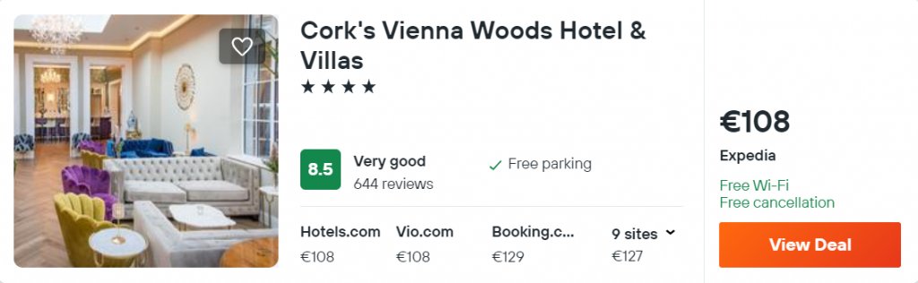 Cork's Vienna Woods Hotel & Villas