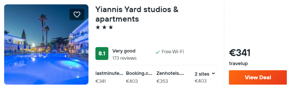 Yiannis Yard studios & apartments