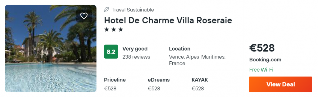 Hotel De Charme Villa Roseraie