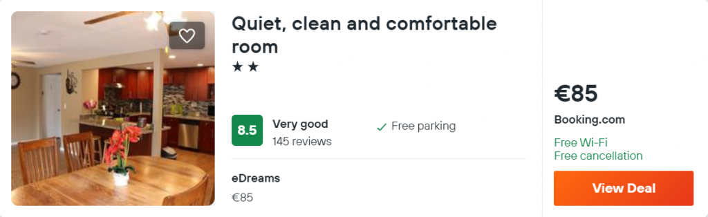 Quiet, clean and comfortable room