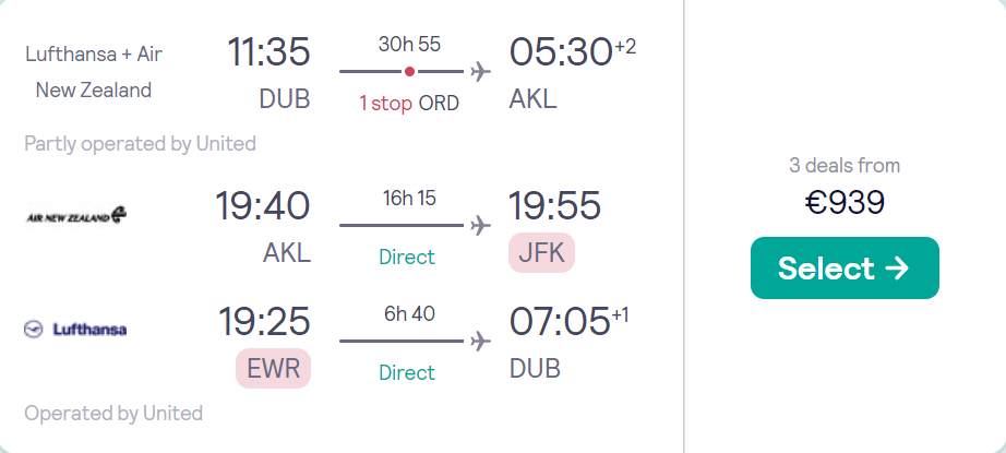 cheap flights to New Zealand