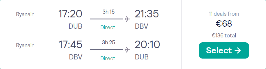 cheap flights to Croatia