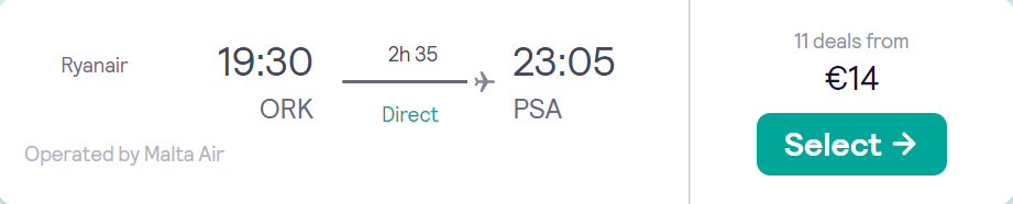 cheap flights to Italy