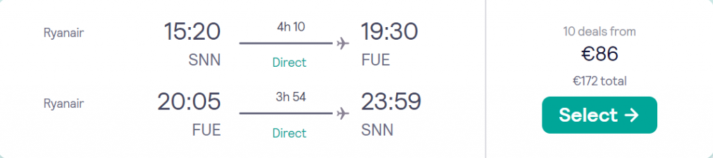 cheap flights to Spain