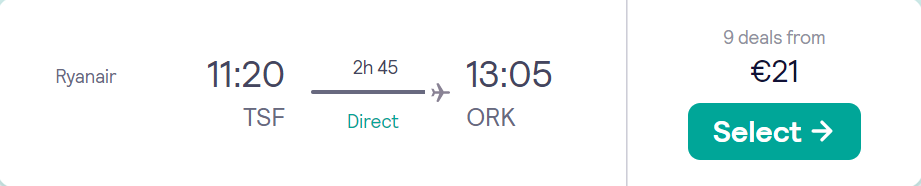 cheap flights to Ireland