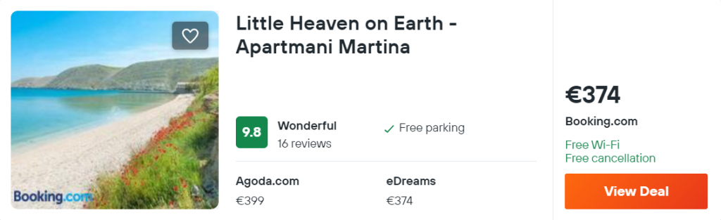 Little Heaven on Earth - Apartmani Martina