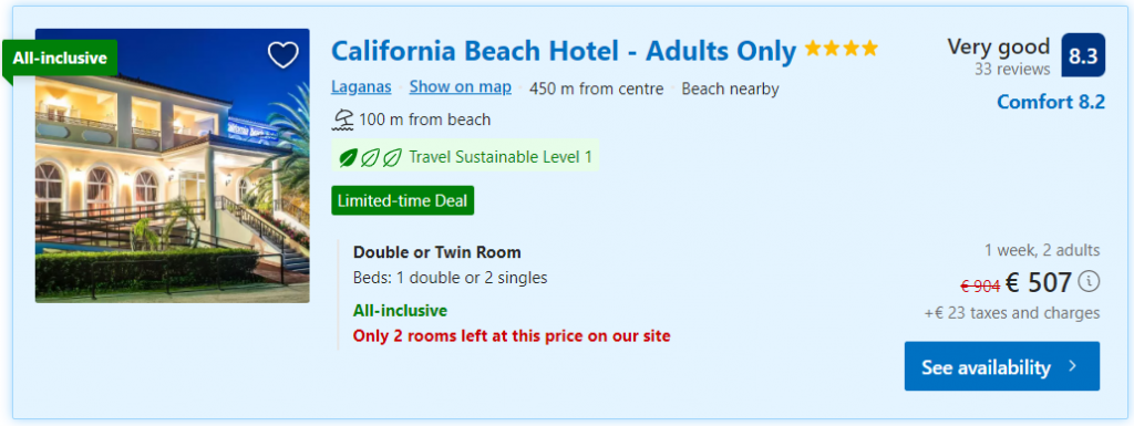 California Beach Hotel