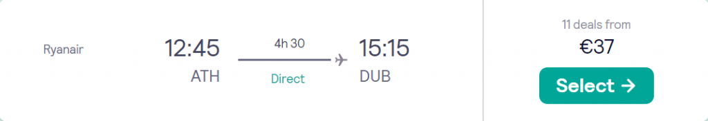 cheap flights to Ireland