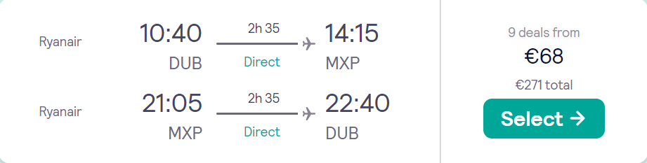 cheap flights to Italy