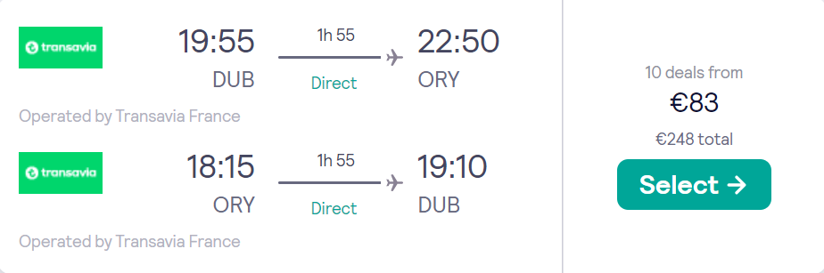 cheap flights to France